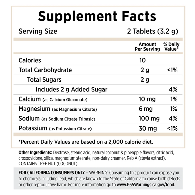 SaltStick Fastchews Coconut Pineapple 60 Count Bottle